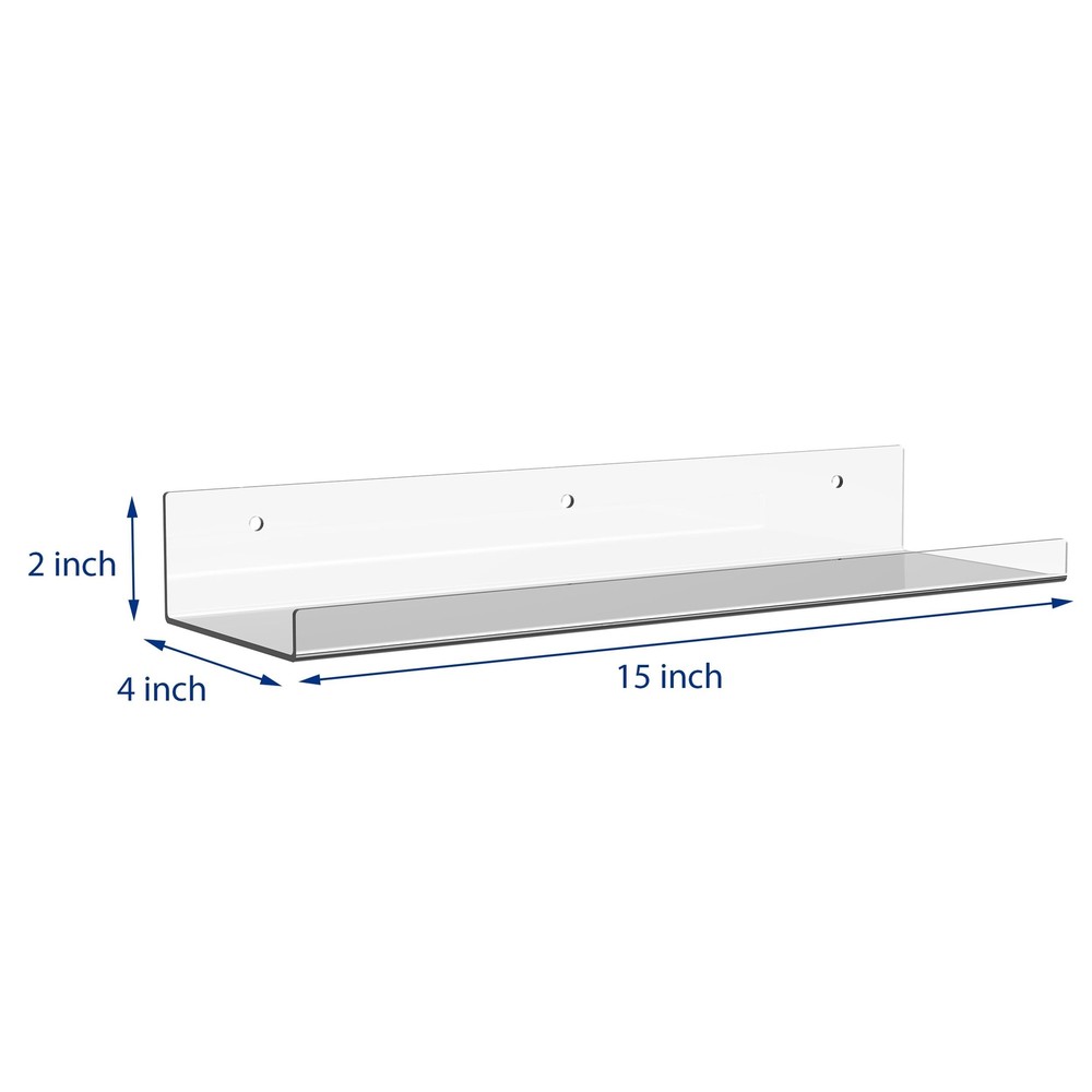 Wall-Mounted Acrylic Shelves Suitable for Wall-Mounted Display Rack Storage R...