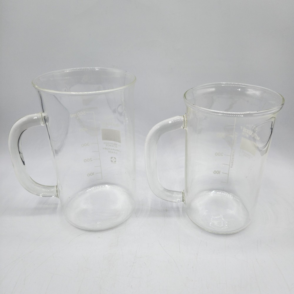 2 Markson Science Mugger Mug Beaker Style Lab Grade 500ml & 400ml