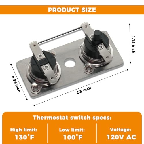 2-Pack 232306 Water Heater Thermostat Switch Compatible with Suburban SW