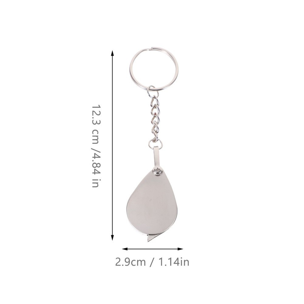 15X Mini Foldable Magnifier Keychain With High Definition Optical Glass Lens
