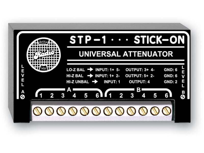 RDL STP1 2-Channel Universal Audio Attenuators