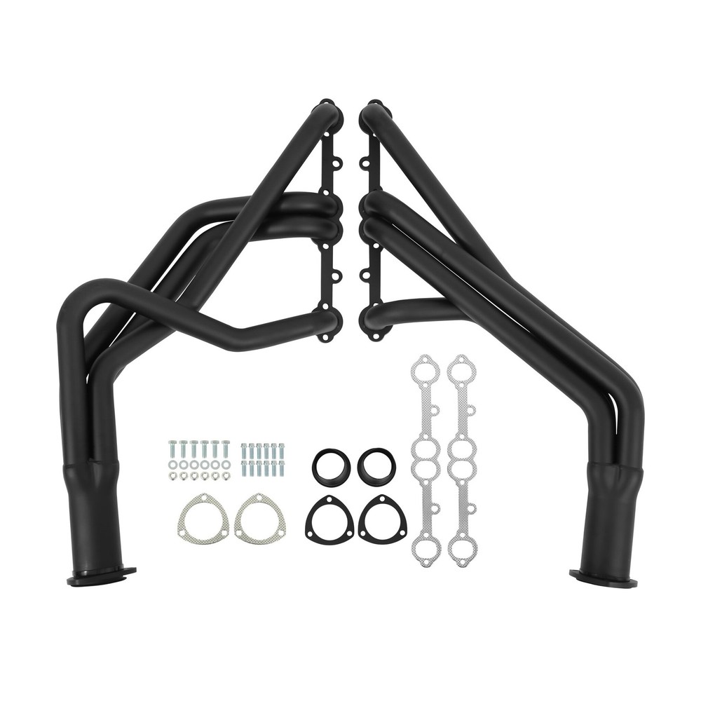 11112FLT Flowtech Long Tube Header - Black Paint