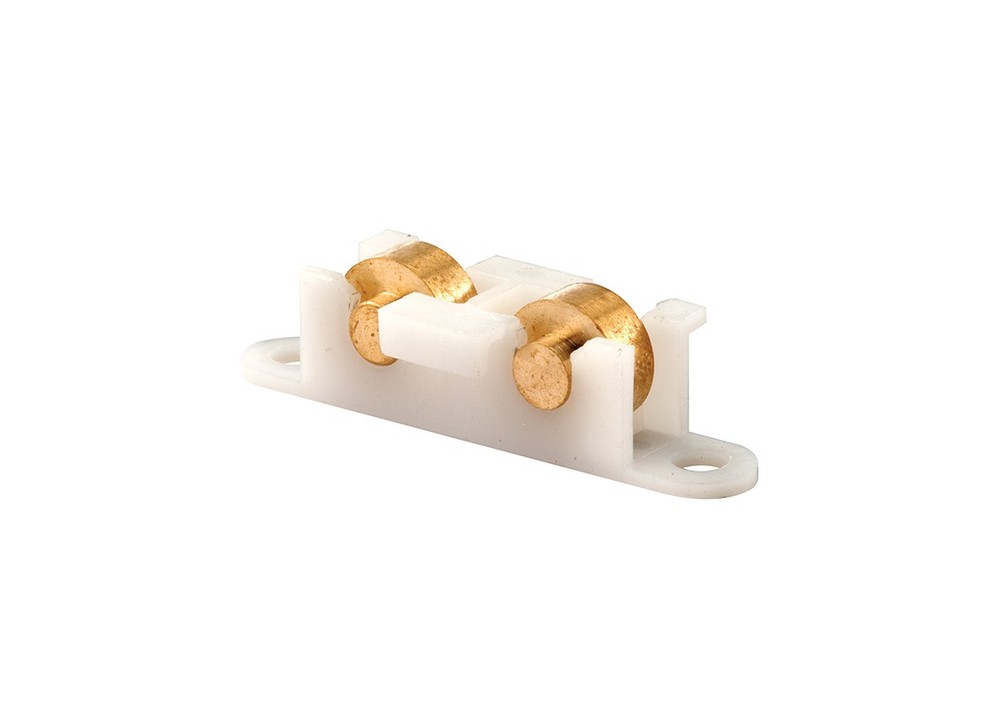 Sliding Window Tandem Roller Assembly - 3/8" Flat - Brass Rollers - pack of 2