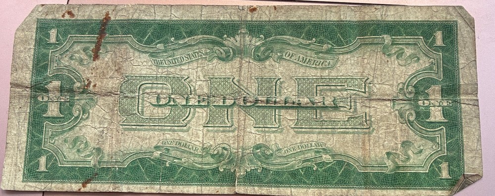 1934 $1 One Dollar Bill Silver Certificate Funny Back Note Blue Seal