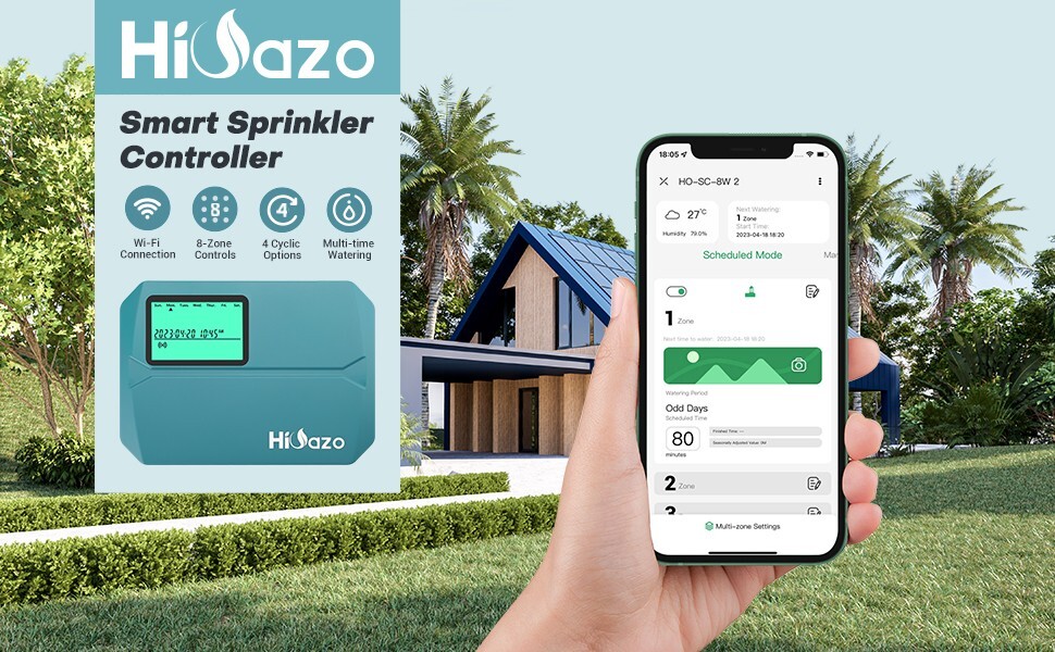 Smart Sprinkler Controller 8 Zones Sprinkler Timer APP Control Irrigation System