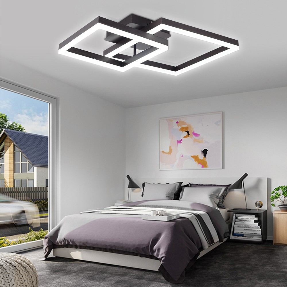 Modern Ceiling Light LED Chandelier Dimmable Flush Mount Pendent Light