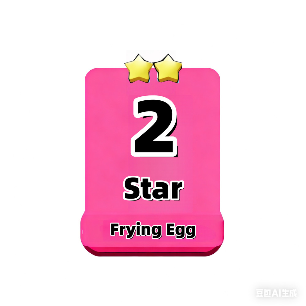 Frying Egg - 2⭐ ,2stars,Monopoly_go Monopoly sticker,Set:6-7