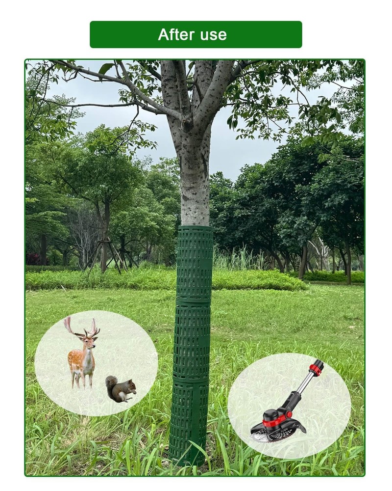 8 PCS Small Tree Trunk Bark Protector Guard Breathable Wildlife Protection