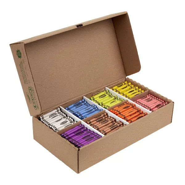 CRAYOLA CRAYONS BULK 800CT CLASSROOM KINDERGARTEN & ELEMENTARY - MULTI COLORS
