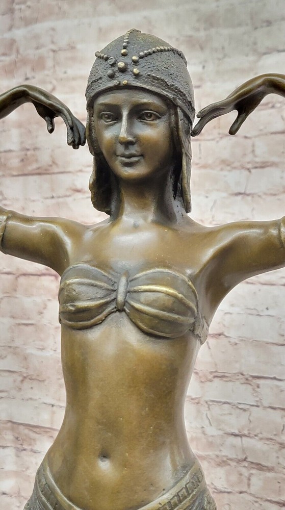 Signed D.H.Chiparus bronze statue, art deco dancer sculpture Hand Made Statue