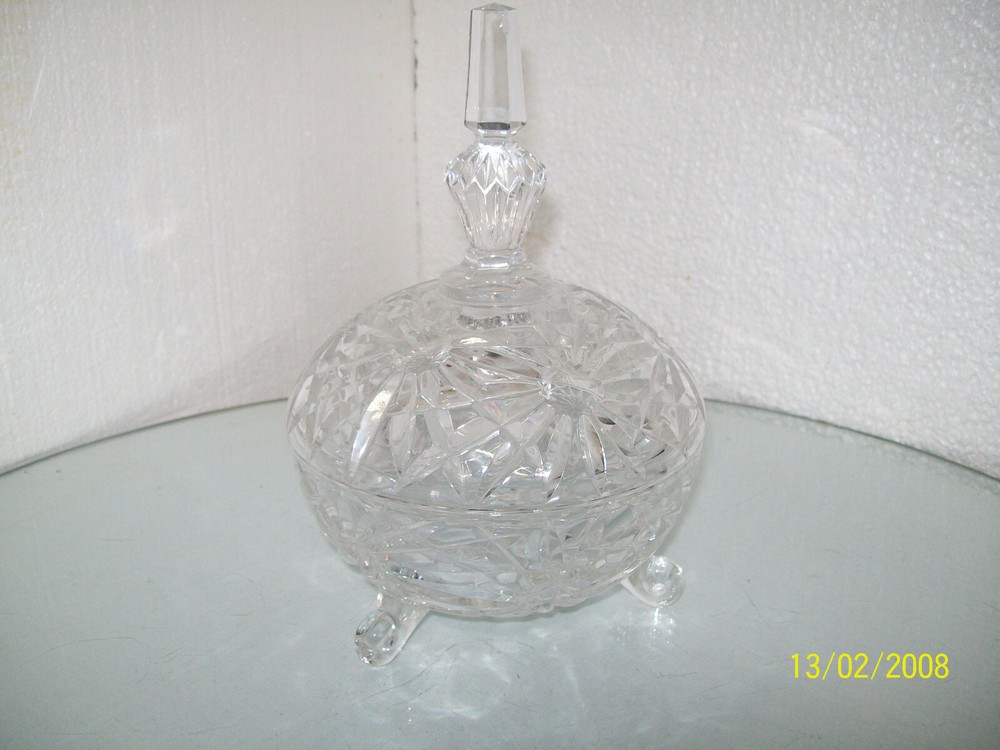 Cyrstal Clear Heavy Lidded Candy