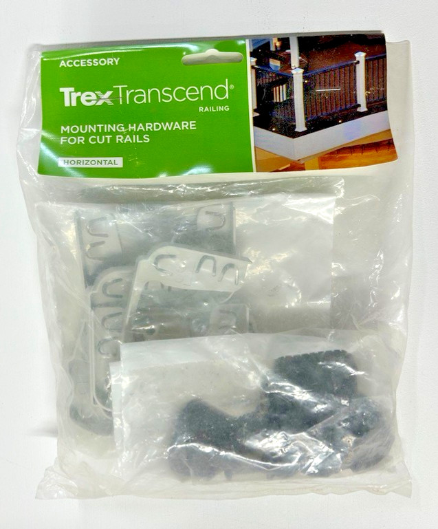 Trex Transcend railing mounting hardware kit for cut rails