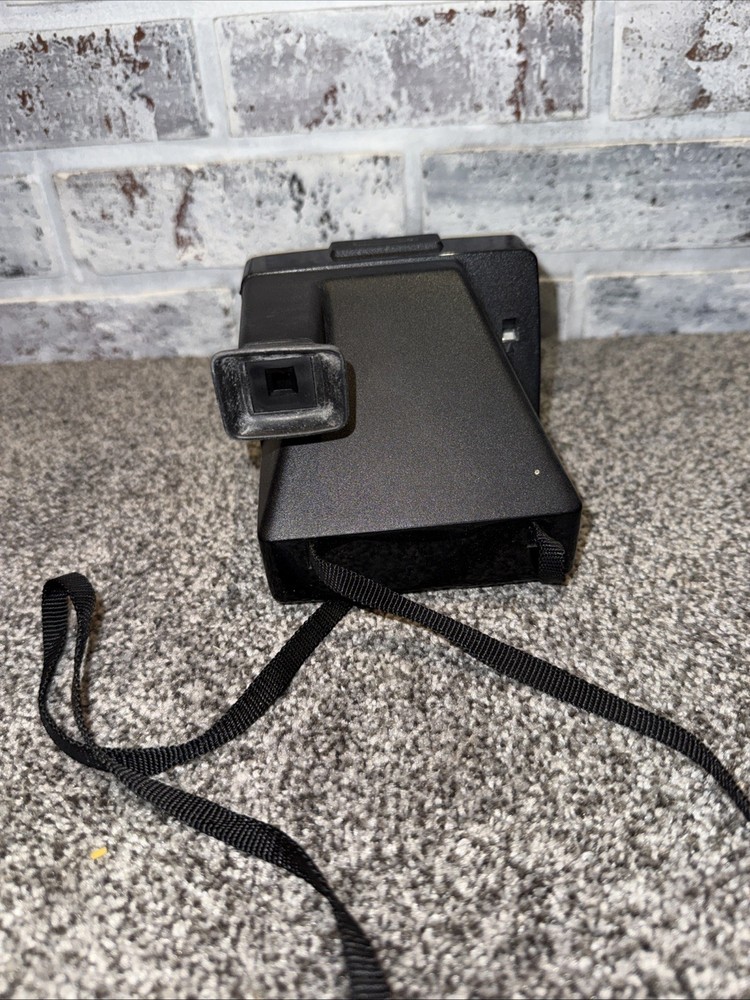 Vintage One Step Polaroid Instant Land Camera Rainbow Strips w/ Strap