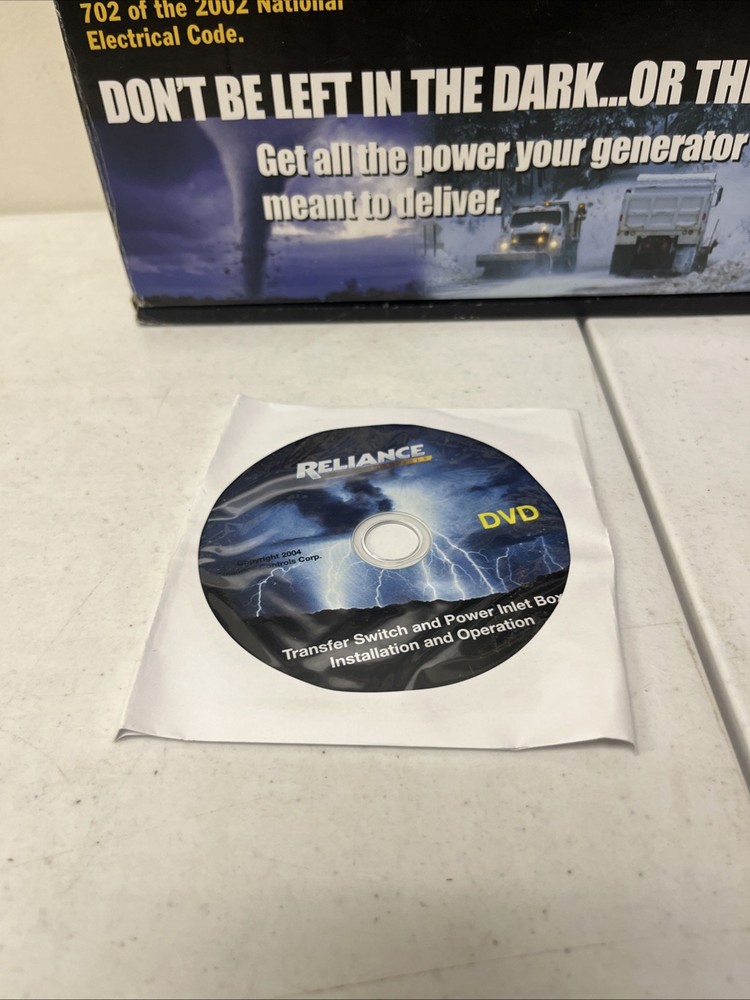 Reliance Portable Generator Power Transfer Kit