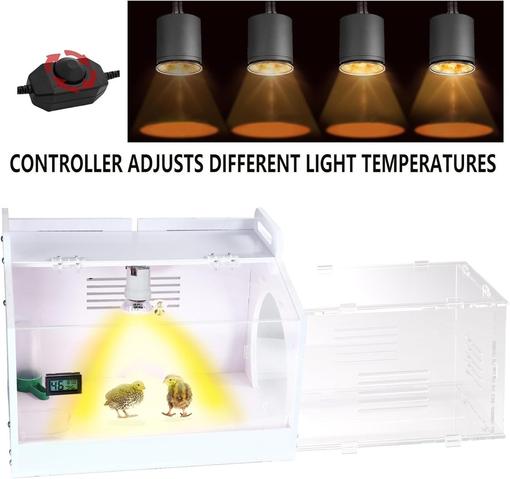 Iarge-Scale Chick brooder Box Quail Cage Egg Incubator Chick Starter Kit Chicken