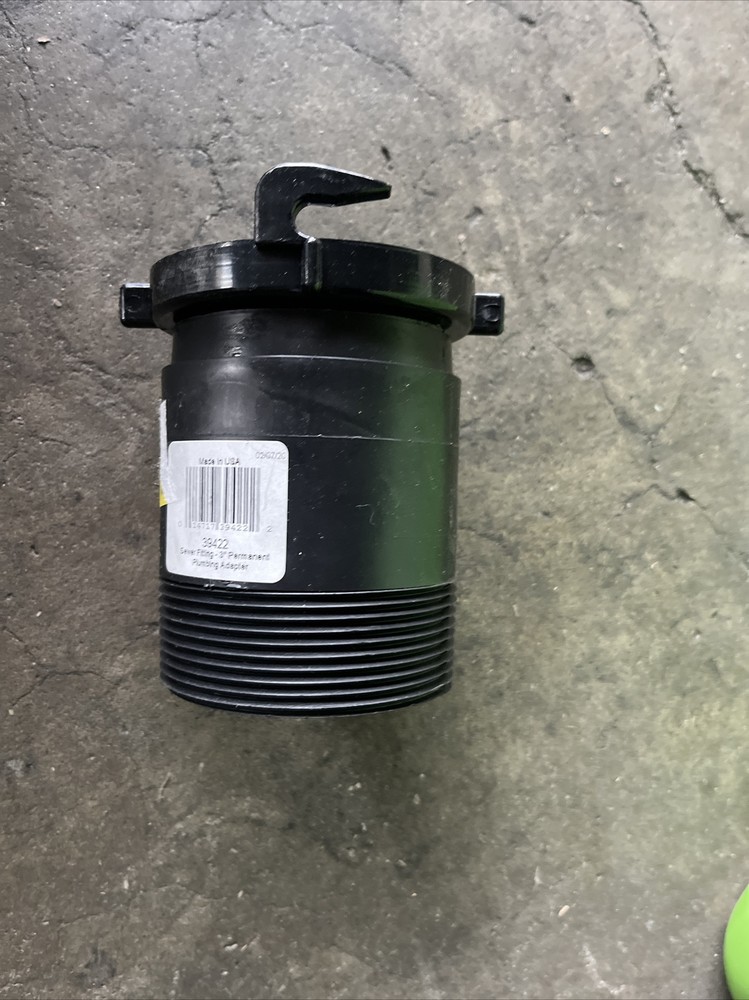 Sewer Fitting 39422 3" MPT to Permanent Plumbing Bayonet Adapter