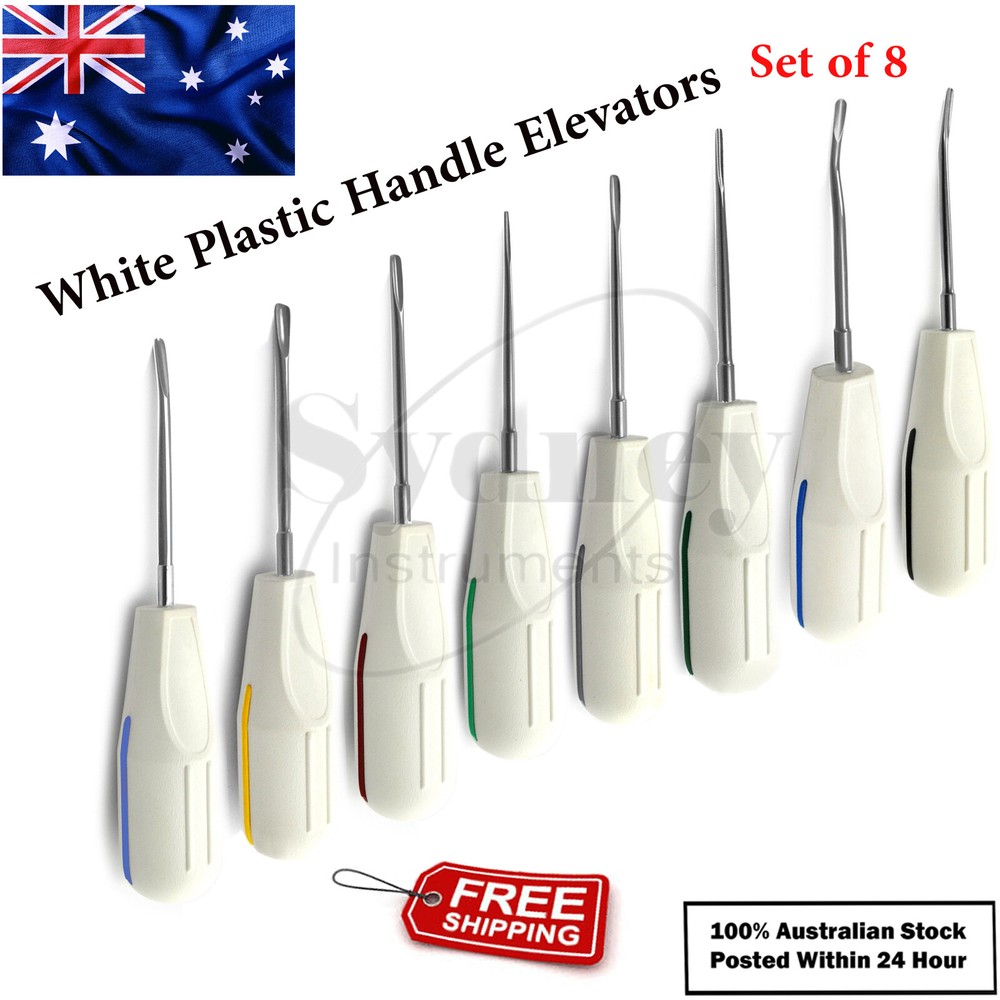 Root Extracting Oral Surgery White Plastic Luxating Elevators Tooth Extraction