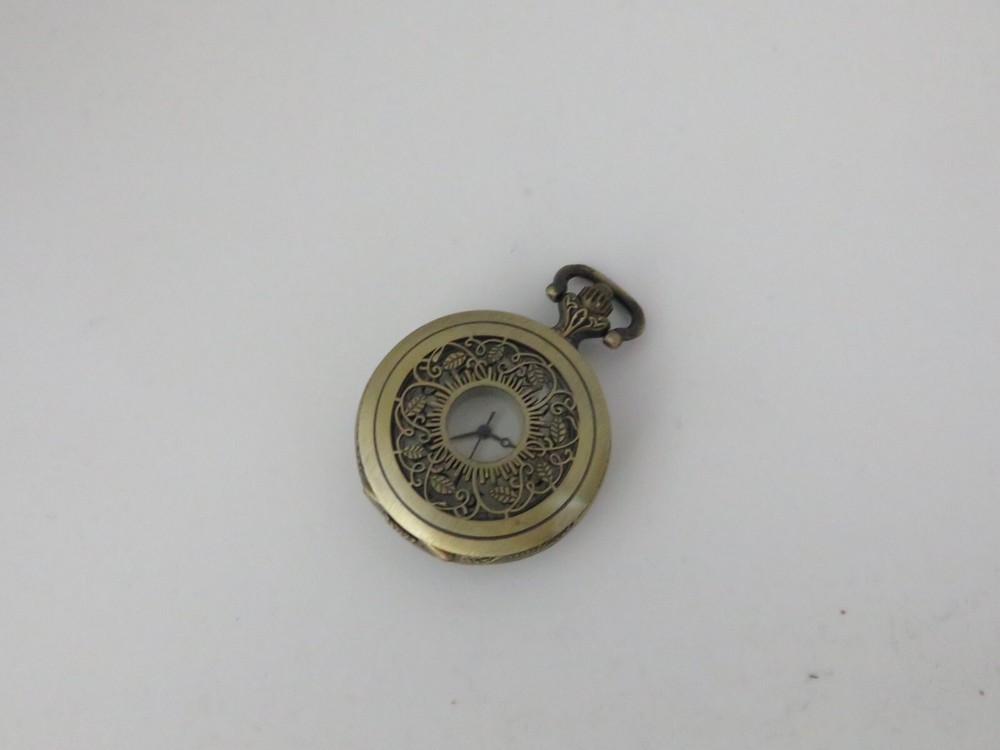Pocket Watch HalfHunter Goldtone Collectable Quartz