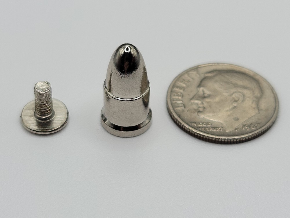 30 Sets Bullet Rivet Cone Spike, Screw Back Leather Craft Goth Punk Multi-Use 🎁