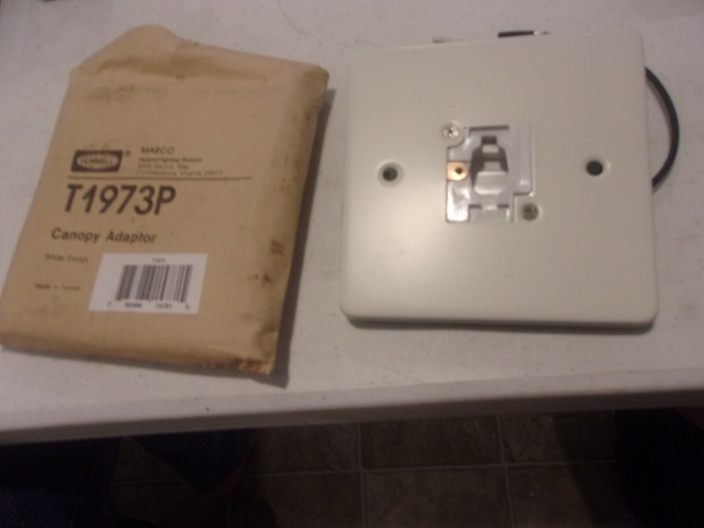 HUBBELL CANOPY ADAPTER T1973P WHITE FINISH