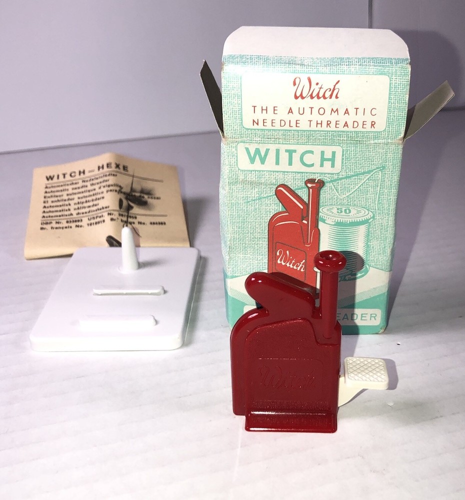Vintage Witch Automatic Needle Threader w/ lnstructions Germany NOS 0104