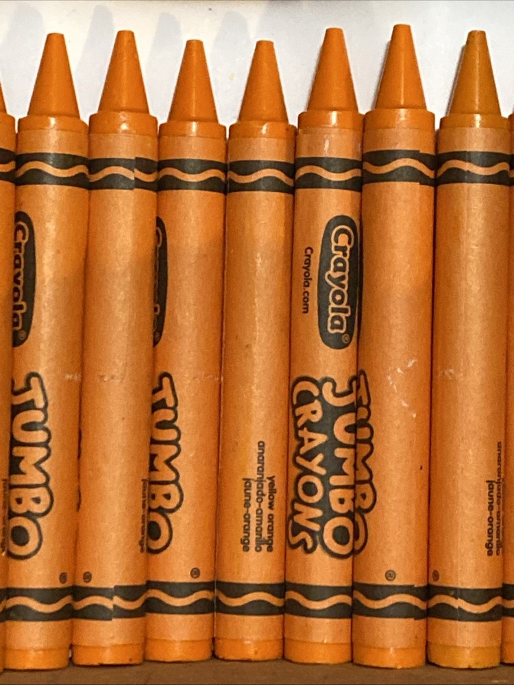 (16) JUMBO Crayola Crayons (yellow orange)