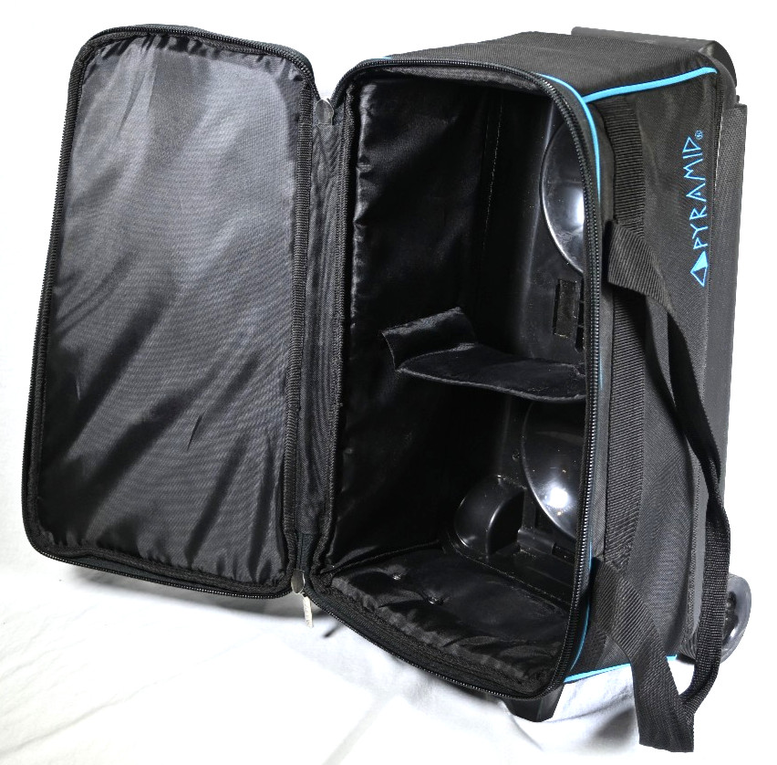 Pyramid Double Roller 2 Ball Bowling Bag Black & Blue