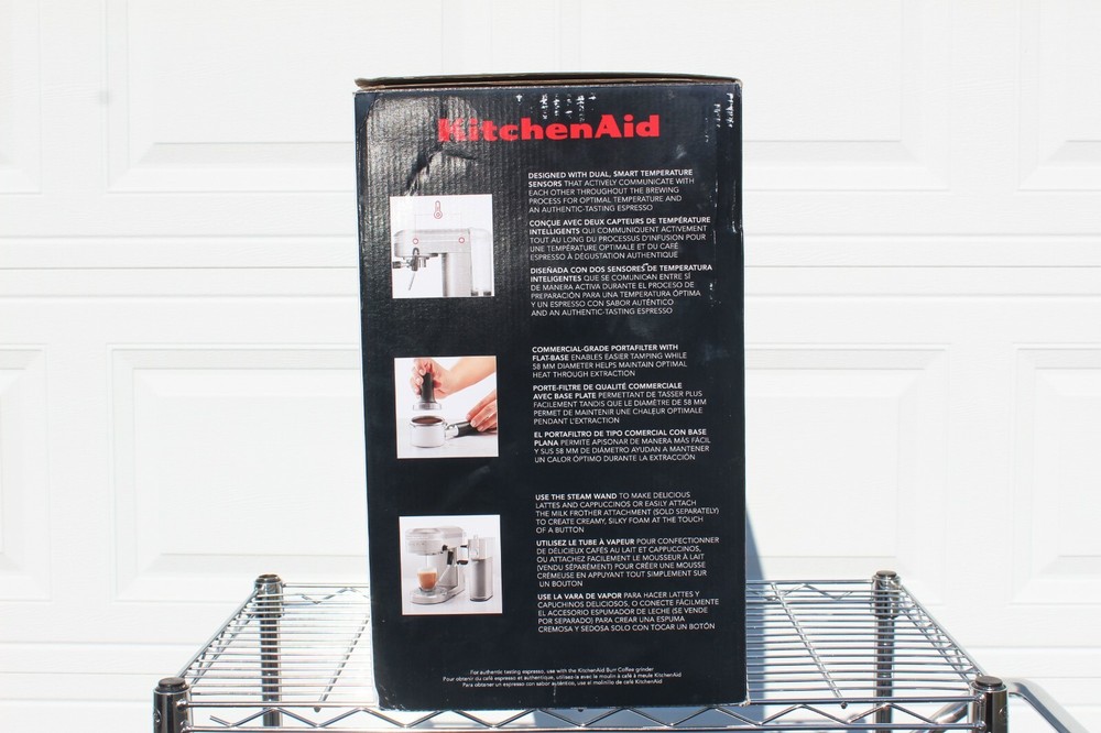 KitchenAid metal semi-automatic espresso machine KES6503X