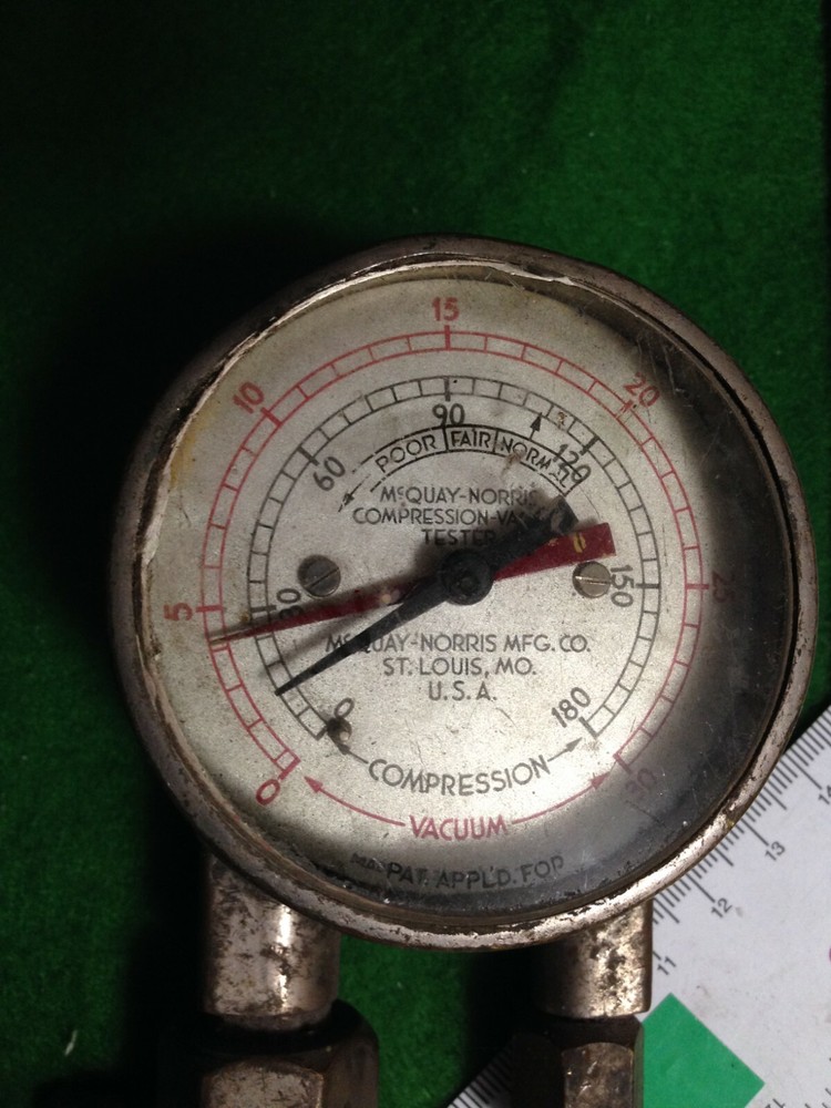 Vintage compression & vacuum engine tester