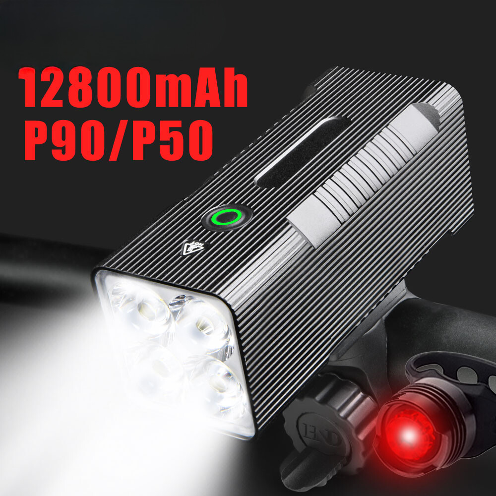 Bike Light Front USB Rechargeable Headlight LED Flashlight Front Light Back Rear