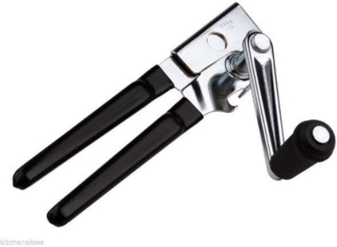 Durable Manual Can Opener - Heavy Duty with Comfortable Handle & Steel Blade
