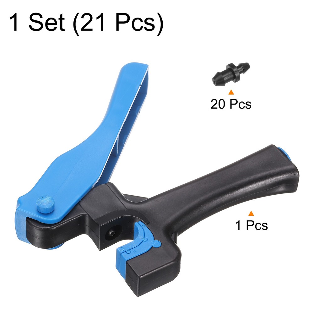 21pcs 4mm Drip Irrigation Hole Punch with Easier 1/4" Fitting Emitter Insertion