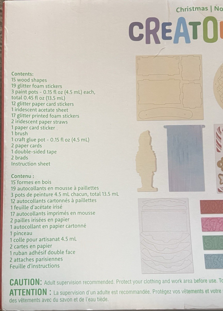 CREATOLOGY KIDS CHRISTMAS CRAFT (NUTCRACKER) COUNTDOWN KIT