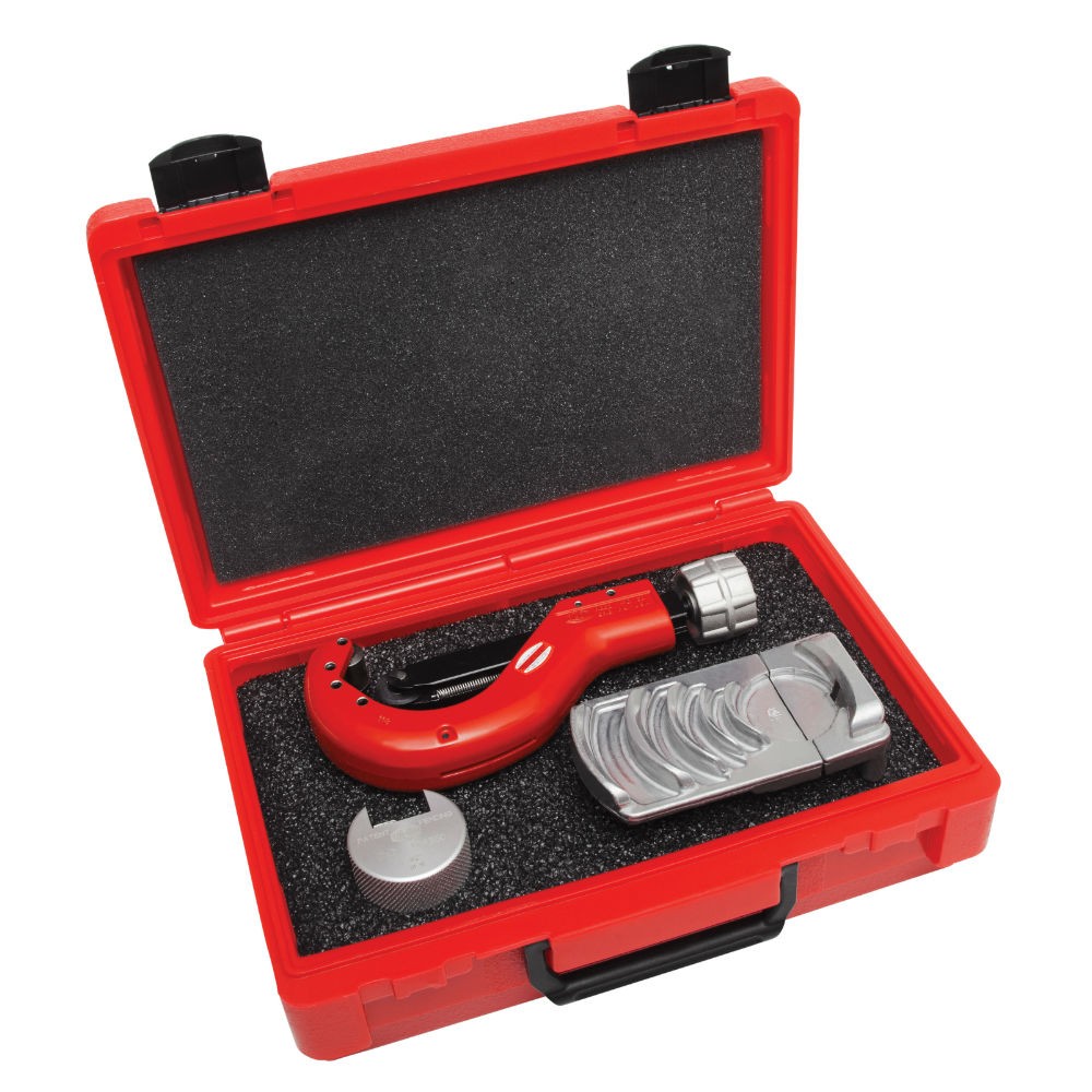 Reed 04157 Plastic Pipe Tool Kit Quick Release Cutter Deburring Case
