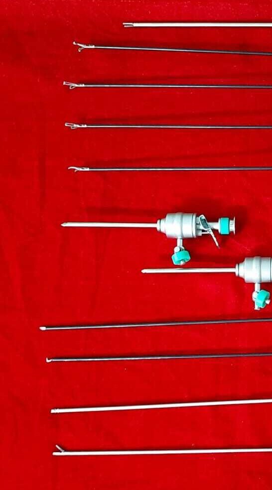 11pc - Laparoscopic Surgery Set 3mmx230mm Reusable Surgical Instruments
