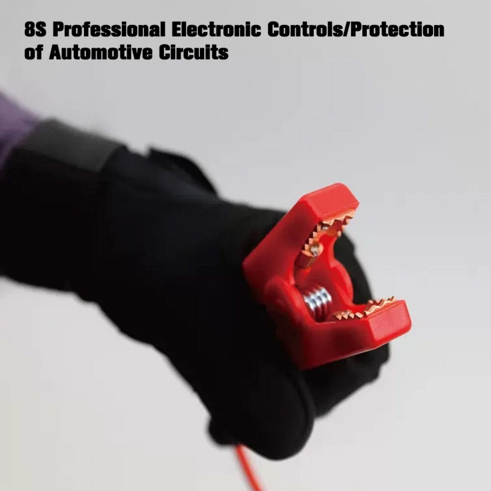 Multi-Functional Smart Battery Clamp with LED Indicators for Jump Starter Packs