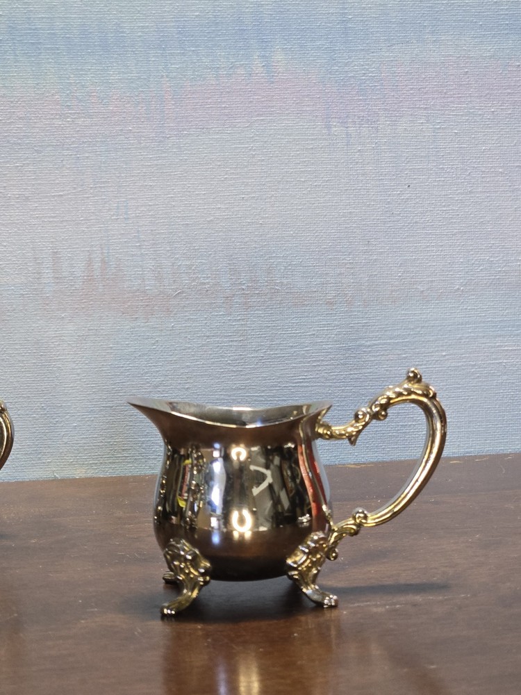 Vintage: Miniature 4 Piece Footed Tea Set