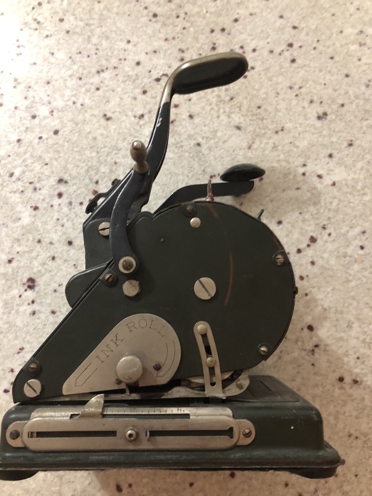 Vintage Lightning Check Writer. Still Will Print a Check