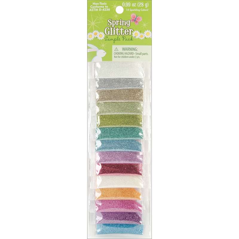 Glitter Sample Pack 2g 14/Pkg Spring