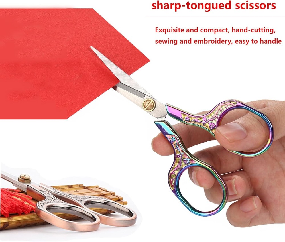Embroidery Scissors Set 2 Piece Small Sharp Tools for Crochet & Crafts