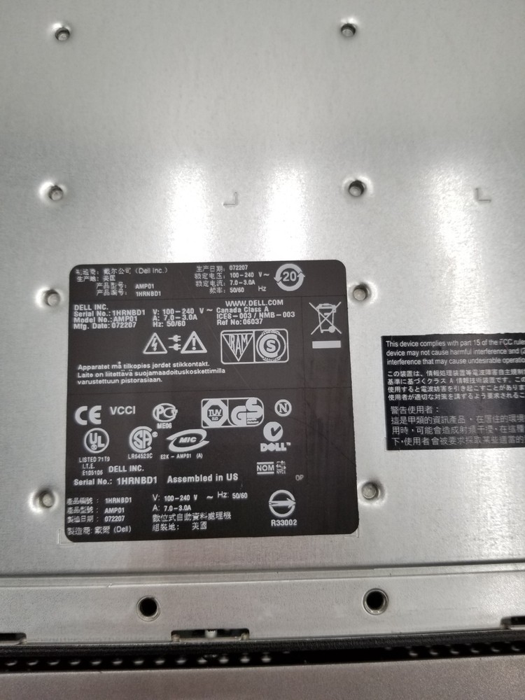 DELL POWERVAULT MD3000 AMP01 NO HDD