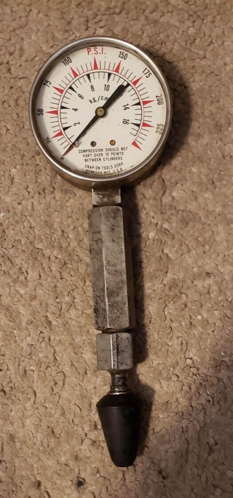 SNAP ON TOOLS COMPRESSION PRESSURE 250 PSI GAUGE 26749-1