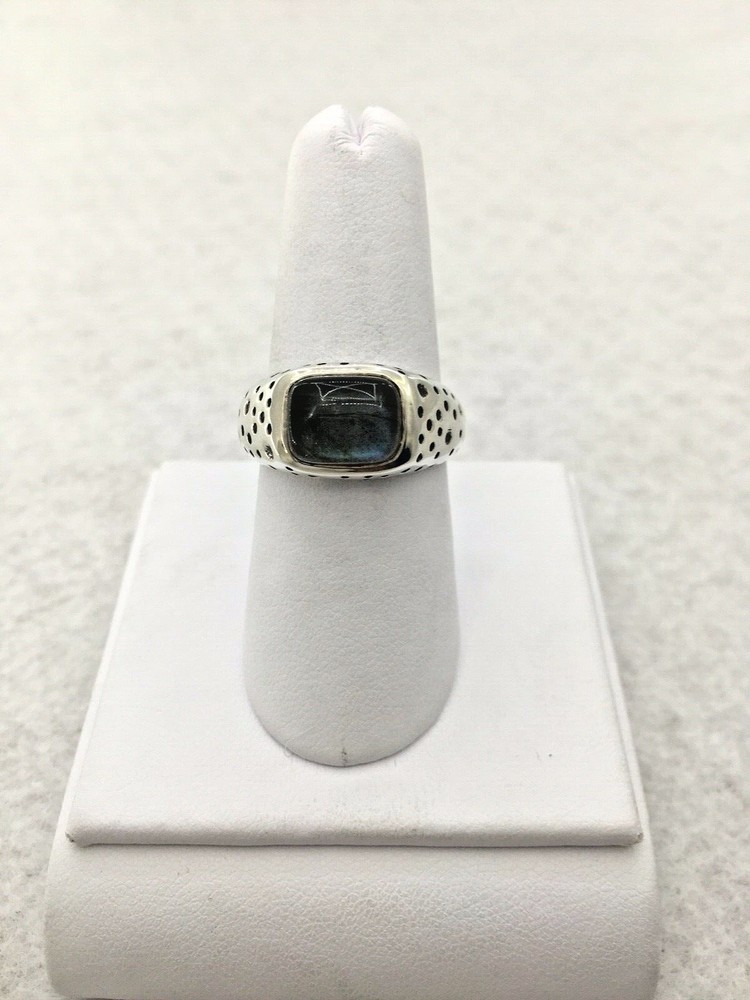 Sterling Silver Labradorite ring size 8