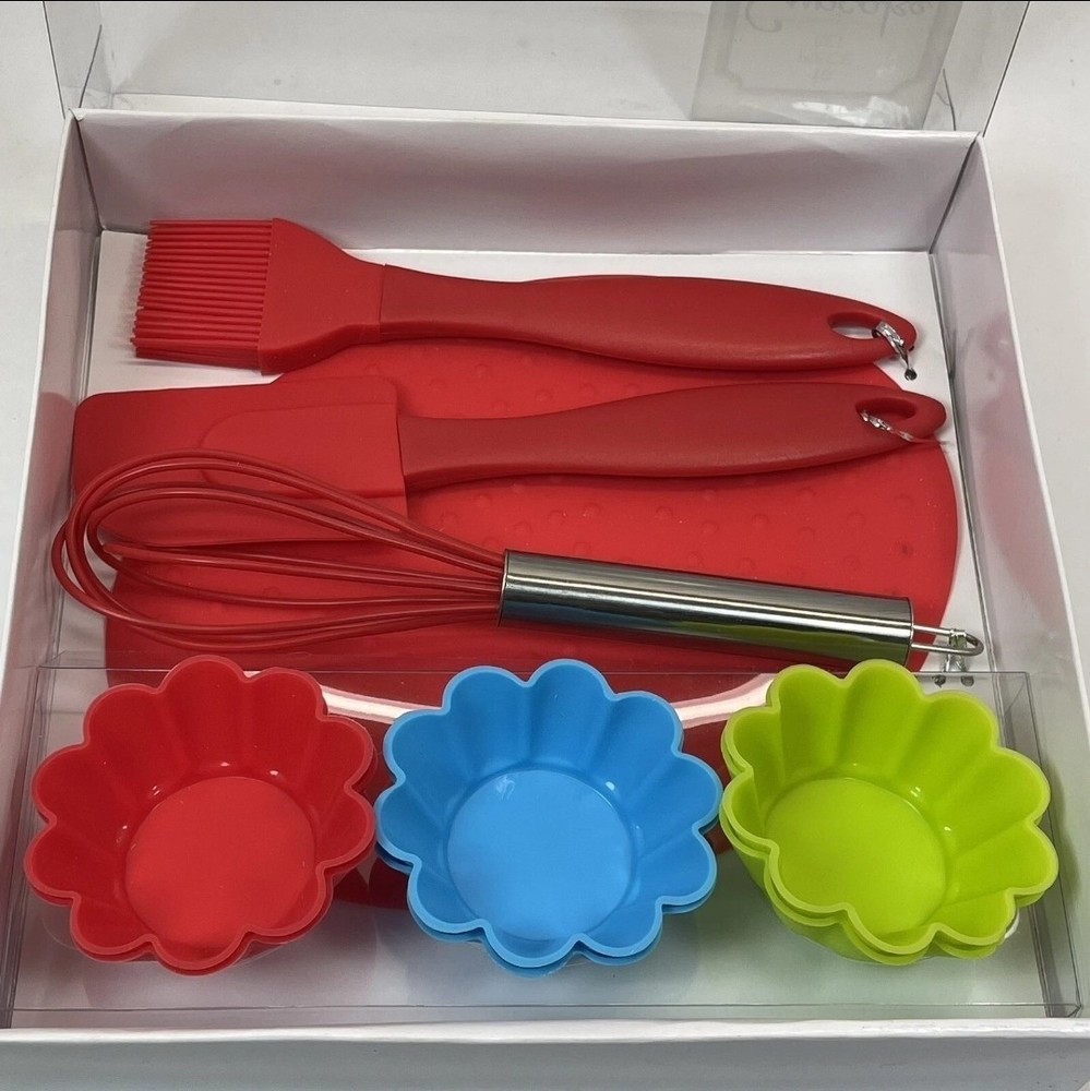 Silicone Cupcake Baking Set Essential Tools For Everyday Baking Kitchen 10 Piece