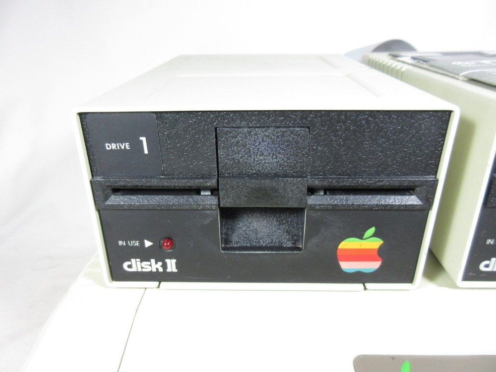 Apple II Plus, II+ Computer, 2 Disk II Drives, 2 Disks, Working, in Great Shape