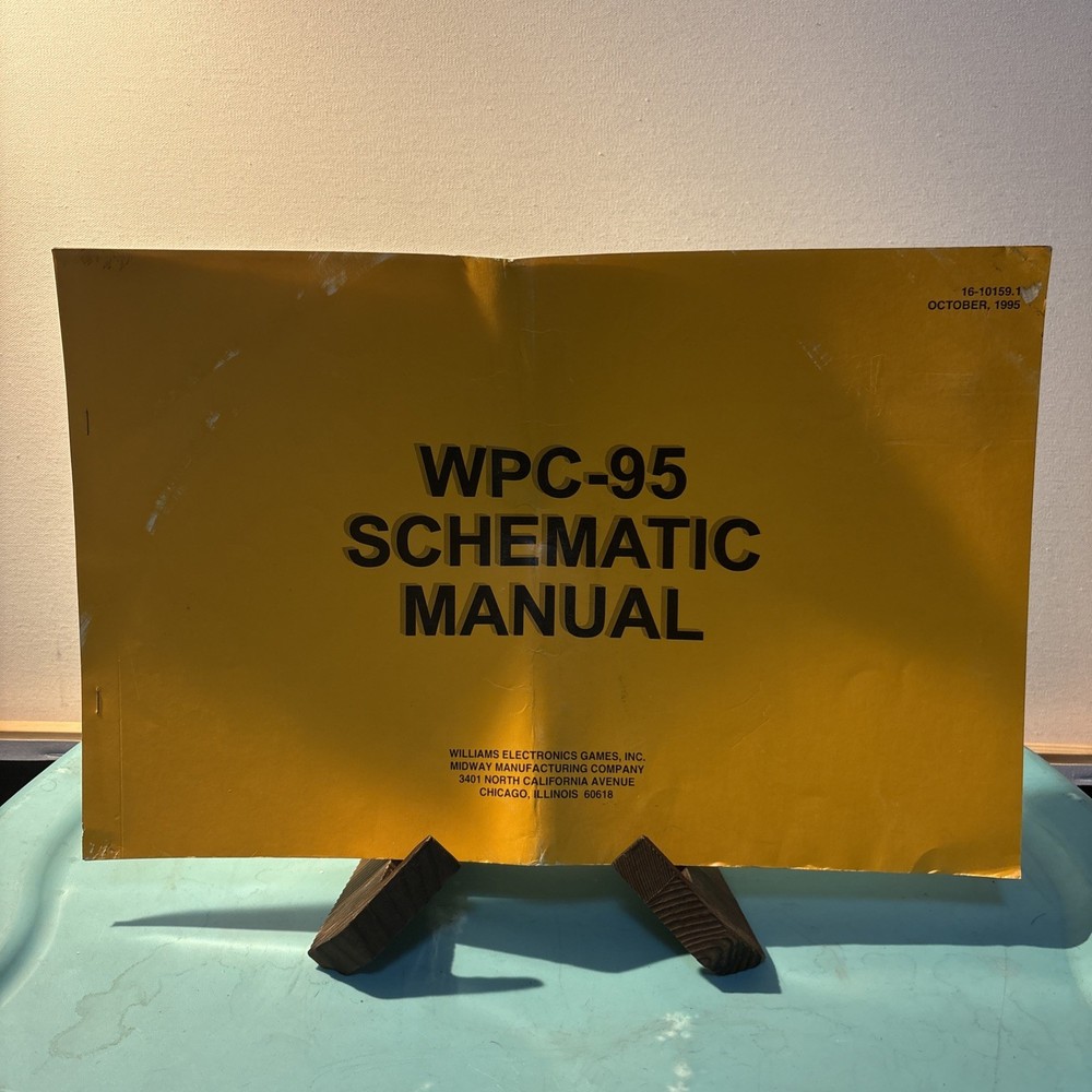 WILLIAMS ELECTRONICS GAMES, INC. WPC-95 SCHEMATIC MANUAL 16-10159.1