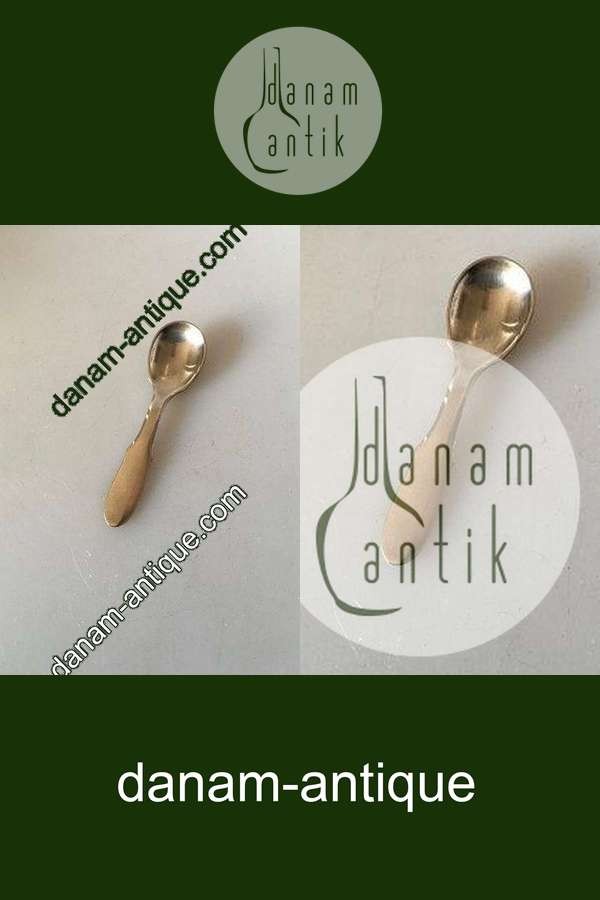 Georg Jensen Stainless 'Mitra' Matte Salt Spoon