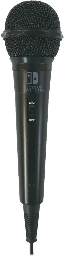 Karaoke Wired Microphone & Microphone Silencer Cover for Nintendo Switch HORI