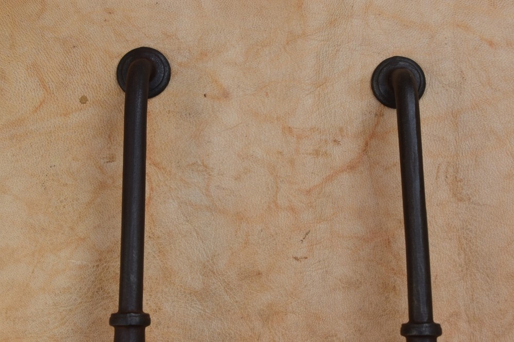 19' Cast iron door gate Extra large handle vintage pull handle Home Decor 2 pcs