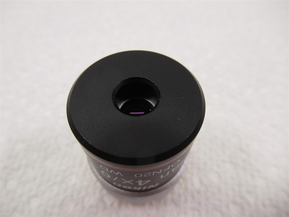 Nikon E Plan 4x / 0.10 OFN20 WD 30 Microscope Objective Lens for Eclipse Models